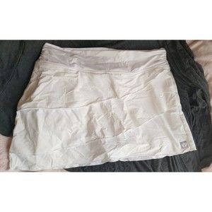 YAFFA women's Tennis Athletic Skirt Ruffled Medium White